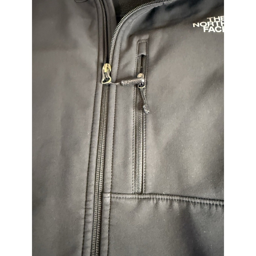 The North Face WindWall Soft Shell Jacket Black Mens XL Full Zip Windproof - Picture 5 of 13